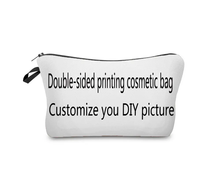 Trousse de Maquillage Luxe en Polyester Couleur Unie, Légère, Portable, Grande Capacité, pour Pinceaux, Rouges à Lèvres et Produits de Beauté, Personnalisable