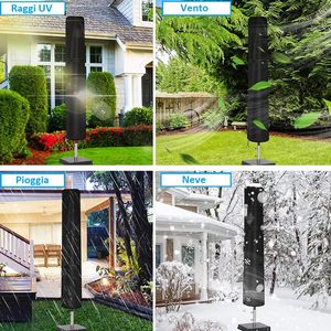 Housse de protection solaire 25/35x165 cm en polyester imperméable avec sangle pour usage extérieur - Product Image 6