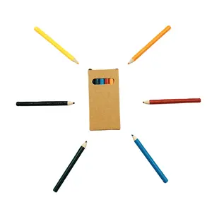 POSH DREAMS Ventes directes d'usine mini crayons de couleur 6 couleurs mine colorée courte