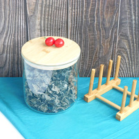 2l 3l 5l Glazen Opslagpot Met Verzegeld Bamboe Deksel Groot Formaat Voor Kruidenvoedsel Snacks Fruit Igh Borosilicaat Glazen Container Fles