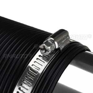 76mm 1M Car Air Filter Intake Cold Pipe Flexible Duct Feed <b>Hose</b> Kit With Tuyere Inlet <b>Clamp</b> Tube <b>Hose</b> Air Intake Pipe - Product Image 5