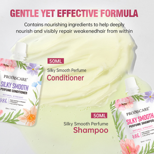 Champú y Acondicionador con Aroma Floral de 50 ml, Suave como la Seda, Reparación Profunda, Antiencrespamiento, Tamaño de Viaje, Cuidado del Cabello - Product Image 5