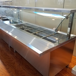 Calentador de Comida Eléctrico para Restaurantes, de Acero Inoxidable Plateado, para Buffet - Product Image 1