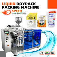 Machine d'emballage automatique de sachets préformés pour désinfectant liquide et savon pour les mains en Doypack