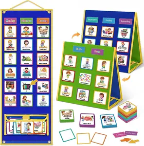 Visual Task Card for Early Childhood Education Set With Timer