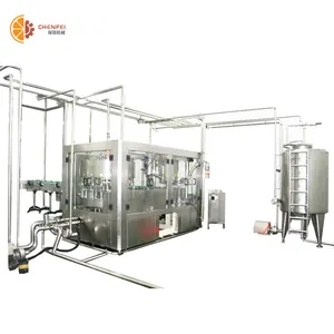 Automatic Liquid Juice Cheese Creamy Paste Jars Cans Filling Packing Machine Line With Buffer Tank