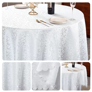 Mantel de poliéster y spandex al por mayor, personalizable en color y tamaño, lavable, tejido, para hoteles y bodas, suministro a granel. - Product Image 3