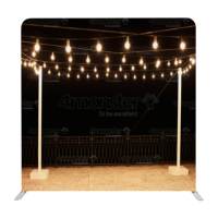 Support d'affichage à montage rapide sans outils avec toile de fond personnalisée pour photomaton, idéal pour les salons professionnels et la décoration de fond d'événements festifs