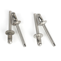 Rivets aveugles structurels en acier inoxydable à grande bride rainurée pour l'assemblage industriel