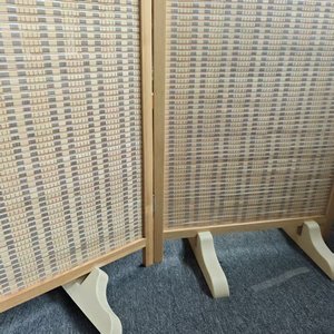 Partition Wall Company Solid Wood Rattan Woven <strong>Screen</strong> Partition Modern Simple Living Room Entrance Barrier <strong>Screen</strong> - Product Image 4