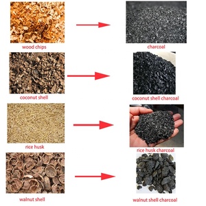 300 kg/giờ gỗ dăm gỗ phế liệu <span class=keywords><strong>offcuts</strong></span> than máy làm liên tục gỗ than carbonization lò - Product Image 3