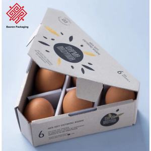 Baoren Wholesale Premium Eco-Friendly Biodegradable Recycled <b>Materials</b> UV Printing Egg Duck Packaging Custom 6-Compartment Nest - Product Image 1