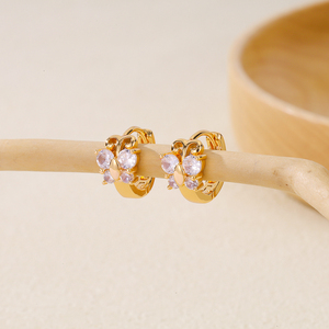 Boucles d'oreilles papillon en zircon AAA+ tendance de CM <span class=keywords><strong>YIM</strong></span> Jewelry pour mariages et fiançailles – Le bijou préféré des femmes - Product Image 3