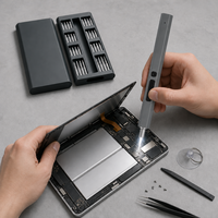 Kit de réparation de téléphone sans fil de précision 66-en-1, ensemble d'outils de tournevis magnétique avec source d'alimentation électrique et batterie incluses