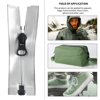 OCO-Fermeture à glissière réfléchissante #3 #5 #7 #8, fermeture à glissière en nylon, PVC, TPU, PU, fermetures à glissière étanches personnalisées pour vêtements imperméables