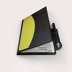 Juego de Tarjetas Amarillas y Rojas para Árbitro con <span class=keywords><strong>Cartera</strong></span> y Lápiz, Material de PVC, 11x8cm, Fácil de Transportar, Tarjetas de Advertencia para Fútbol, Precio de Fabricante - Product Image 5