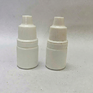 Botella Cilíndrica Blanca de Plástico PP con Gotero, 5-15 ml, para Uso Cosmético, Tapa de Rosca, Fondo Plano Sellado, Imprimible, Modelo APS C0078 - Product Image 1