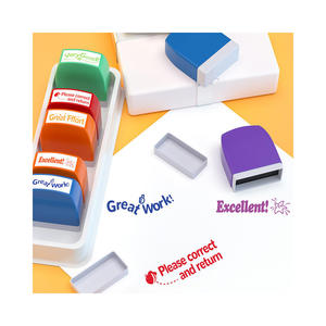 Ensemble de tampons de commentaires éducatifs pour les enseignants et les élèves, utilisés pour la révision des devoirs et les activités en classe - Product Image 3