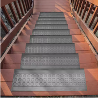 Tapis d'escalier modernes antidérapants en caoutchouc avec picots pour rebords d'escalier standard, pour escaliers intérieurs/extérieurs, porches, terrasses et marches de camping-car
