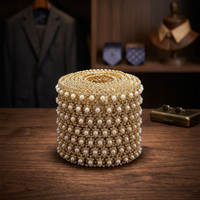 Nouvelle dentelle brodée de strass de 1,3 cm, chaîne de perles DIY, accessoire pour jupe de danse, matériau vestimentaire