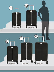 सस्ते कस्टम लोगो ठोस रंग लोचदार खिंचाव कपड़े स्पैन्डेक्स यात्रा डस्टप्रूफ सामान रक्षक आस्तीन सूटकेस कवर - Product Image 2