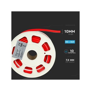 ไฟนีออน LED แบบโค้งงอ 24V สีแดงเดี่ยว ระดับการป้องกันน้ำ IP68 ความยาว 10 เมตร 8 วัตต์/เมตร ตัวเรือนซิลิโคน PVC สำหรับไฟตกแต่งภูมิทัศน์ SKU-2516 - Product Image 4