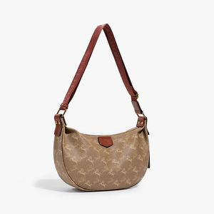 Bolso de Hombro Impermeable de PU para Mujer, con Cierre de Cremallera, Forma de Dumpling, para Todas las Temporadas - Product Image 1