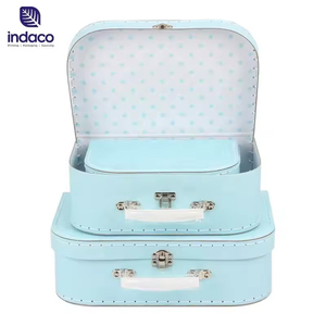 Wholesale Cardboard <b>Suitcases</b> Customized Paper <b>Suitcase</b> Box Package with Handle Toys - Product Image 2