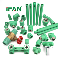 Matériaux de plomberie de haute qualité IFAN, raccords de tuyaux d'eau PPR filetés de 20 à 110 mm pour systèmes d'eau chaude et froide