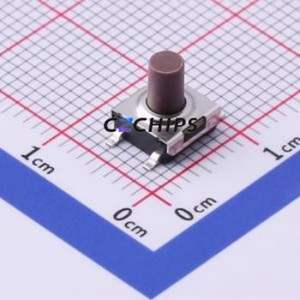 DTSMW-677N-V-T/R Tactile Switch SMD,6.2x6.3mm Switch Single Pole Single Throw Round Button Vertical Mount 6.2mm - Product Image 1