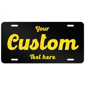 Tùy Chỉnh Thiết Kế Mỹ Kim Loại Nhôm Giấy Phép Tấm Logo Dập Nổi Xe Số Tấm USA Châu Âu Lưu Niệm Trang Trí Giấy Phép Tấm - Product Image 4