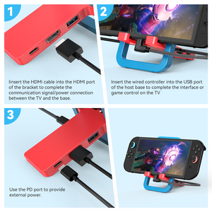 Base de Proyección Compatible con <span class=keywords><strong>Switch</strong></span> 2, Conversor de Video 4K HD, Base de Expansión de Escritorio NS, Soporte Multifuncional - Product Image 2