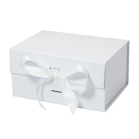 Boîte cadeau personnalisée avec logo de marque XF, en promotion, avec ruban et aimant carré, emballage cadeau en papier biodégradable pour coffrets cadeaux