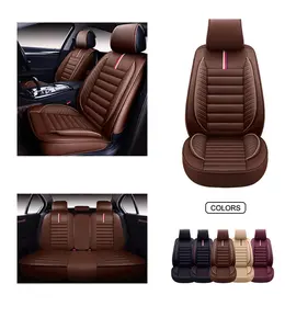 Housse de siège de voiture à support arrière tout-terrain de luxe avec cuir universel