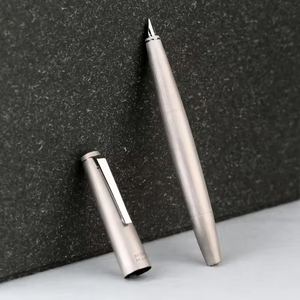 Pluma Estilográfica de Lujo para Negocios y Finanzas, Aleación de Metal, Diseño de Alambre Dorado, Punta Semi-Brillante de 0.8mm, para Adultos y Estudiantes - Product Image 3