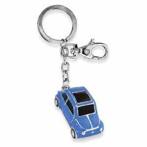 Portachiavi Classico di Lusso per Auto in Blu Chiaro con Logo Personalizzabile in Lega di Zinco - Product Image 2