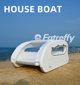 Entroffy Catamaran Électrique Solaire Gonflable Drop Stitch Personnalisable, <span class=keywords><strong>Bateau</strong></span>-île Flottant pour Lac et Rivière, En Stock - Product Image 1