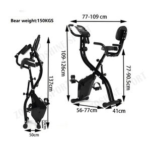 Zoshine interior gimnasio en casa <span class=keywords><strong>plegable</strong></span> estacionario Cardio X <span class=keywords><strong>bicicleta</strong></span> deportes <span class=keywords><strong>bicicleta</strong></span> eléctrica con características magnéticas de Cardio para Spinning - Product Image 6