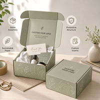 Boîte d'expédition en carton ondulé personnalisée avec logo, écologique, en papier kraft, pour e-commerce, boîte d'expédition en vrac pour l'aviation