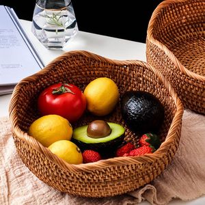 <span class=keywords><strong>Panier</strong></span> de rangement en rotin naturel, corbeille <span class=keywords><strong>rectangulaire</strong></span> pour les fruits tissés, 1 pièce - Product Image 2
