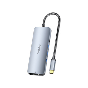 <span class=keywords><strong>Station</strong></span> d'accueil 10-en-1 Hub <span class=keywords><strong>USB</strong></span> <span class=keywords><strong>C</strong></span> Adaptateur multiport 10 en 1 Charge RJ45 USB3.0 Ports de données pour iPhone 16 Pro Max XPS <span class=keywords><strong>Thinkpad</strong></span> - Product Image 1