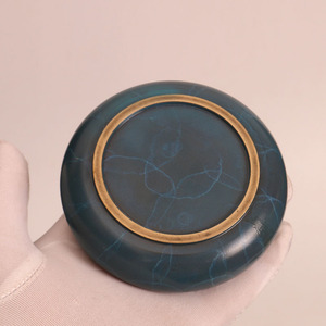 Venta Directa de Fábrica Tongpujiang: Quemador de Incienso de Cobre con Fondo Plano y Esmalte Cloisonné, Cobre Puro para Uso Doméstico en Interiores, para Sándalo - Product Image 4