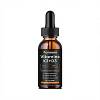 Gouttes liquides de vitamine D3 K2 SPL OEM pour soutenir la fonction cérébrale, l'humeur et les niveaux d'énergie, la croissance cellulaire, gouttes de vitamine D3 K2