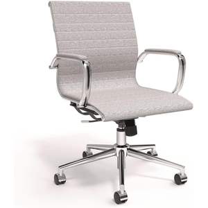 Silla de Oficina Moderna Alera Siskin, Silla de Escritorio con Elevación, Altura de Asiento Ajustable, Soporta 275 Libras, Material de Espuma Gris - Product Image 1