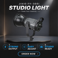 FY-300X 300W Projecteur vidéo LED en alliage d'aluminium, contrôle par application, CRI élevé Ra96, température de couleur réglable, prix usine de gros