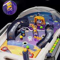 Jeu de flipper éducatif lumineux et sonore pour enfants 2026, machine de tir spatiale, jeu de société avec pointage, jouet de flipper à succès