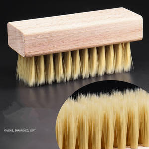 Brosse à chaussures avec manche en bois massif avec poils de porc et crin doux pour le nettoyage des <span class=keywords><strong>bottes</strong></span> et des chaussures en cuir Brosse à cirer les chaussures - Product Image 2