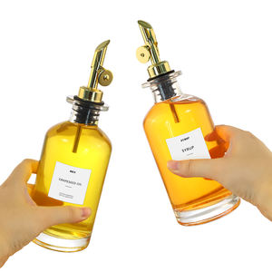 Botellas dispensadoras de aceite de oliva para cocina y botellas dispensadoras de jarabe de café con <span class=keywords><strong>volquetes</strong></span> ponderados que admiten personalización - Product Image 4