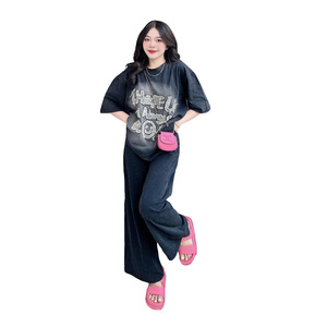 Completo sportivo estivo da donna 2026, nuovo, casual, elegante, <span class=keywords><strong>giovanile</strong></span> e chic, due pezzi, <span class=keywords><strong>taglie</strong></span> <span class=keywords><strong>forti</strong></span>, <span class=keywords><strong>abbigliamento</strong></span> femminile - Product Image 5