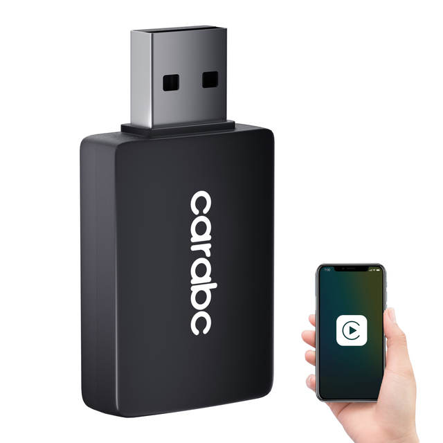 CARABC Wireless CarPlay for iPhone Apple USB Dongle Wired Car Play Cars Convert Wired to Wireless CarPlay Adapter Ai Box